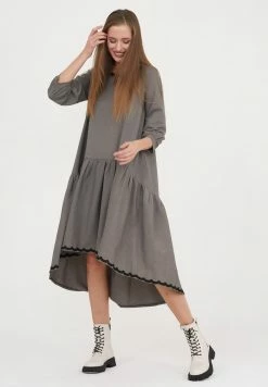 Madam-T EVA - Robe De Jour - Dunkelbeige