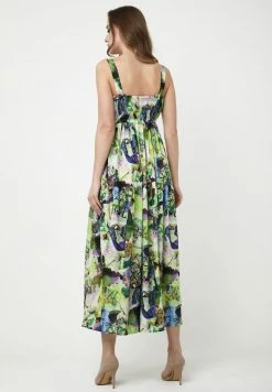 Madam-T Robe Longue - Hellgrün/lila -Madam-T Soldes 2022 1c5e1af1375a498e83df82394c38e844