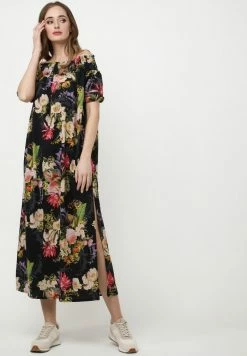 Madam-T DERIN - Robe De Jour - Schwarz, Rosa