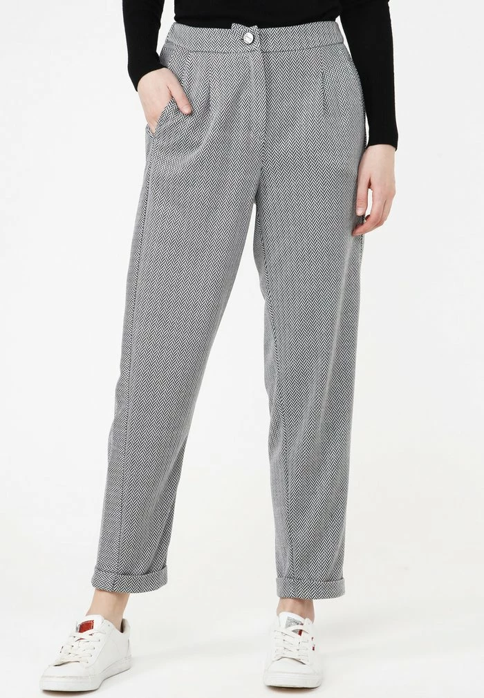 Madam-T HOSE VALERY - Pantalon Classique - Grau 1 Madam-T HOSE VALERY - Pantalon Classique - Grau