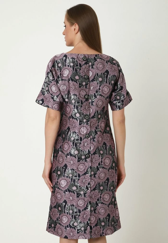 Madam-T JUDY - Robe Fourreau - Blau, Lila 3 Madam-T JUDY - Robe Fourreau - Blau, Lila – Image 3