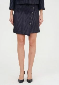 Madam-T BLOGA - Jupe Portefeuille - Dark Blue