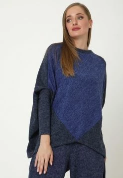 Madam-T EMMANA - T-shirt Imprimé - Blau, Kornblumenblau