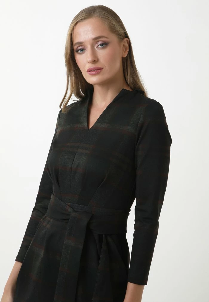 Madam-T LINA - Robe De Jour - Schwarz/ Grün 5 Madam-T LINA - Robe De Jour - Schwarz/ Grün – Image 5