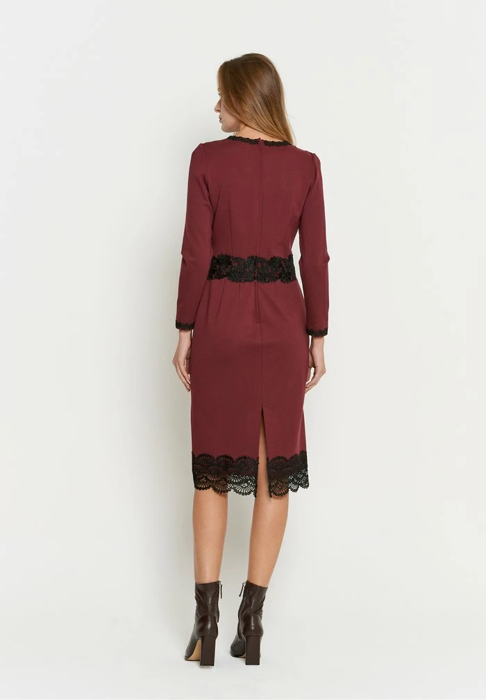 Madam-T TROPICANA - Robe De Jour - Weinrot 3 Madam-T TROPICANA - Robe De Jour - Weinrot – Image 3