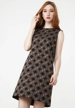 Madam-T LANA - Robe De Jour - Schwarz/ Beige