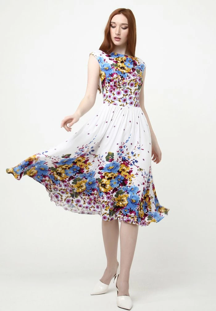 Madam-T Robe De Jour - Weiß Hellblau 6 Madam-T Robe De Jour - Weiß Hellblau – Image 6