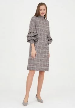 Madam-T VANESSA - Robe De Jour - Grünes Leder/olegine Rot -Madam-T Soldes 2022 20286a47bdcf497e92224e81edc27b6a