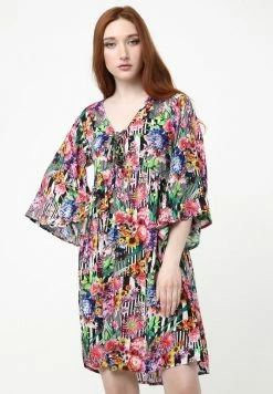 Madam-T YAGAVA - Robe De Jour - Schwarz, Rosa