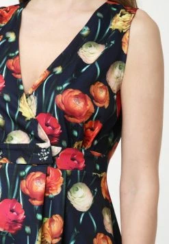 Madam-T GENEVRA - Robe De Jour - Blau, Rot 10 Madam-T GENEVRA - Robe De Jour - Blau, Rot -Madam-T Soldes 2022 2048329fab094683bb11248aa66af616