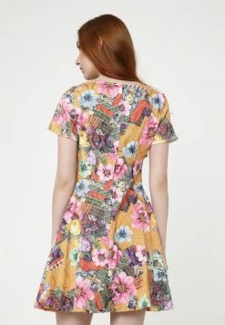 Madam-T Agava - Robe De Jour - Senf, Rosa -Madam-T Soldes 2022 204d58c85be64c56b2373f5b369b68da