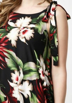 Madam-T PERCAMA - Robe De Jour - Schwarz, Grün -Madam-T Soldes 2022 20973dad659a434f974925c71daed9c8