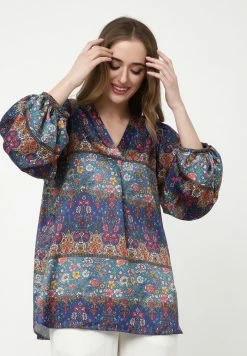 Madam-T EUSTACE - Blouse - Blau Rot