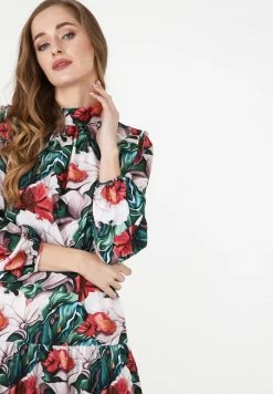 Madam-T PAOLINA - Robe De Jour - Pink Green -Madam-T Soldes 2022 2173b64860fc40198d615df960ff67f7