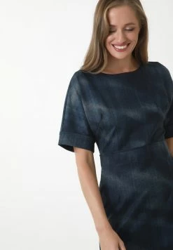 Madam-T KLEID ALTEA - Robe Fourreau - Blau, Schwarz -Madam-T Soldes 2022 21990e174e6a4cd0991c9bad2d655f50