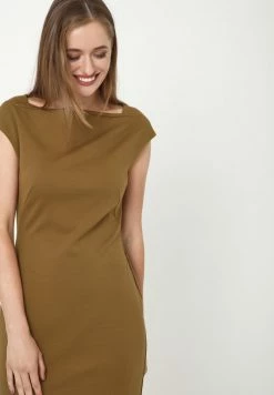 Madam-T SENAYA - Robe Fourreau - Senf -Madam-T Soldes 2022 21ee9c1d0094410783dedc1785acce68