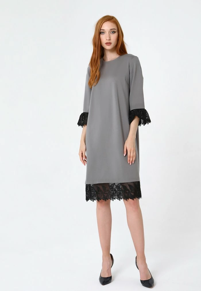 Madam-T MERIKANA - Robe De Jour - Grau 2 Madam-T MERIKANA - Robe De Jour - Grau – Image 2