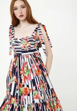 Madam-T Robe De Jour - Blau Rosa -Madam-T Soldes 2022 227e2cf41e4f47fb973f058c315a75fd