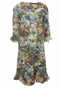 Madam-T Robe De Jour - Grün Gelb -Madam-T Soldes 2022 22ba519c0a8a41f5a23adffea5f53f5c