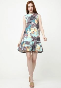 Madam-T GAISA - Robe De Jour - Aqua, Gelb