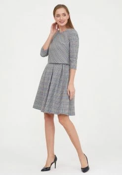 Madam-T OTRA - Robe De Jour - Grau Gelb -Madam-T Soldes 2022 234399cb9c8b406ea599ce84c9ede365