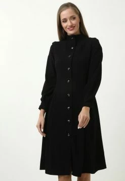 Madam-T Robe Chemise - Schwarz