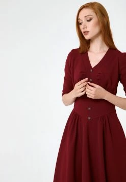 Madam-T DAISY - Robe De Jour - Weinrot -Madam-T Soldes 2022 23bfcfb2b8c249c59e7e818646dca091