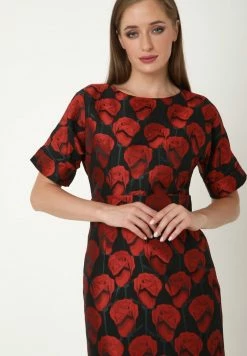 Madam-T ALTEA - Robe Fourreau - Schwarz, Rot 14 Madam-T ALTEA - Robe Fourreau - Schwarz, Rot -Madam-T Soldes 2022 23db70180b8b4186af248a4fb713b749