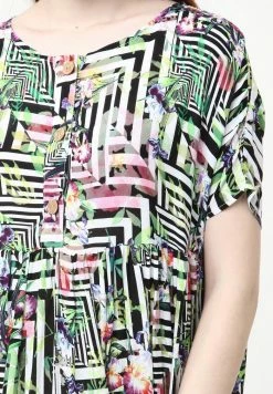 Madam-T ABELYA - Robe De Jour - Hellgrün, Schwarz -Madam-T Soldes 2022 23e9706e2fbc4cb594a874943123cf42