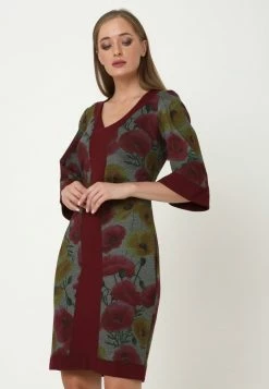 Madam-T REINA - Robe Fourreau - Bordeaux -Madam-T Soldes 2022 23f432e695804c78b1fb52e4792e1236