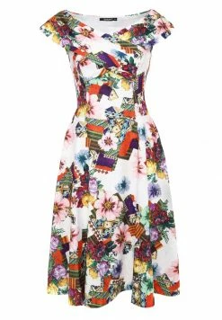 Madam-T LAGUNA - Robe De Jour - Beige, Lila -Madam-T Soldes 2022 248421dabe61429f913d35f398c7aedd