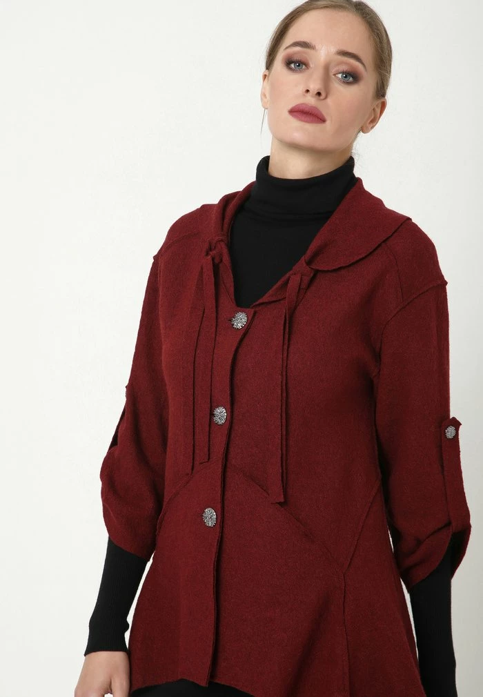 Madam-T ACKE ERNESTA - Gilet - Weinrot 3 Madam-T ACKE ERNESTA - Gilet - Weinrot – Image 3