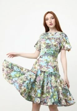 Madam-T SOKASA - Robe De Jour - Hellblau, Grün