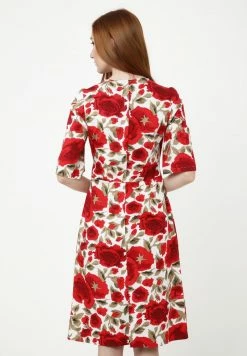 Madam-T SANATA - Robe De Jour - Milchig / Rot -Madam-T Soldes 2022 256ab4e96b424b819e4d4197a9ae4897