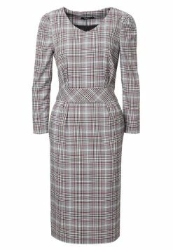 Madam-T Robe Fourreau - Grau Weinrot -Madam-T Soldes 2022 257916f8596247099a8ad03410ae179f