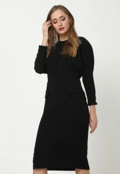 Madam-T Robe Fourreau - Schwarz