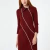 Madam-T MODERN - Robe Fourreau - Weinrot