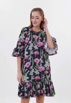 Madam-T NATELLA - Robe De Jour - Anthrazit Rosa