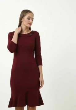 Madam-T KLEID DEVENTA - Robe De Jour - Weinrot -Madam-T Soldes 2022 2703f272dd724d42bc116551d019bf81
