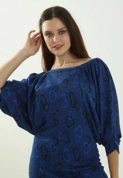 Madam-T Robe Fourreau - Blue -Madam-T Soldes 2022 27ab541144a04b9294c77a54612a8993