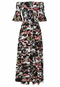 Madam-T Robe Longue - Weiß/schwarz -Madam-T Soldes 2022 27c9d9fa478d4d909495eee2ef6911b4