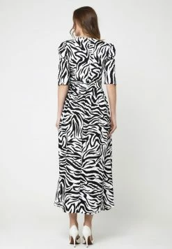 Madam-T Ange - Robe Longue - Weiß, Schwarz -Madam-T Soldes 2022 27efa236e5f14042be19f19cd92d27a1