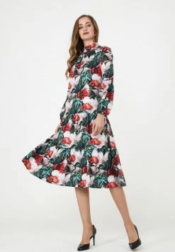 Madam-T PAOLINA - Robe De Jour - Pink Green -Madam-T Soldes 2022 28a77b1d54ac4387ae535700f74d0cc4