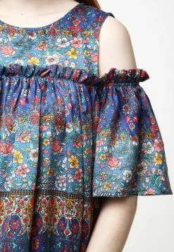 Madam-T NINEL - Robe De Jour - Blau, Rot -Madam-T Soldes 2022 2946451e5f5e47348dd49ae0dc4aa9bf