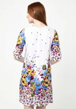 Madam-T MILANA - Robe De Jour - Weiß, Hellblau -Madam-T Soldes 2022 29490258620c45c6b465735731762325