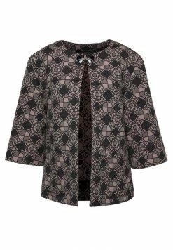 Madam-T Blouson Bomber - Schwarz/ Beige -Madam-T Soldes 2022 29853e52331946748a7dbf5d5eb80c7f