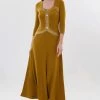 Madam-T Robe Longue - Light Brown