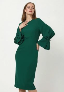 Madam-T KAZIMIRA - Robe Fourreau - Smaragdgrün