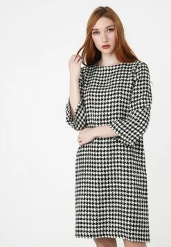 Madam-T MELANICA - Robe De Jour - Weiß Schwarz