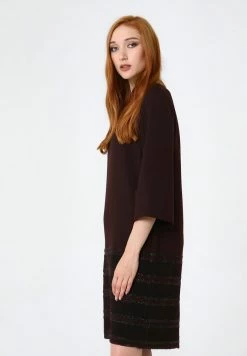 Madam-T MILANIKA - Robe Pull - Pflaume, Schwarz -Madam-T Soldes 2022 2a1f13e93dd94045af805315e2087eb5